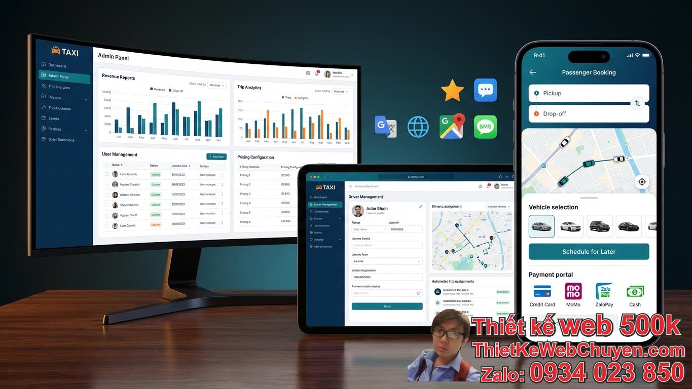 II. Các tính năng cần có khi thiết kế web đặt taxi online là gì? II. Các tính năng cần có khi thiết kế web đặt taxi online là gì?