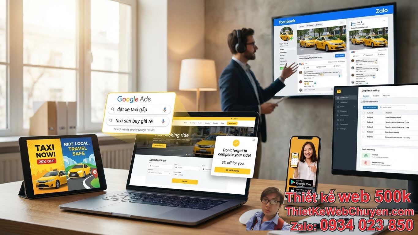 Làm sao để website taxi có nhiều khách đặt xe? Marketing đa kênh hiệu quả Làm sao để website taxi có nhiều khách đặt xe? Marketing đa kênh hiệu quả