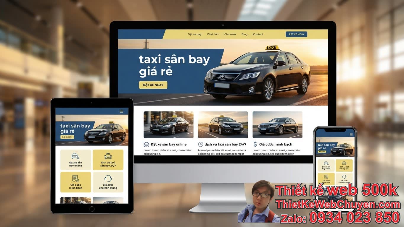Làm thế nào để có một thiết kế website taxi sân bay giá rẻ mà vẫn hiệu quả? Làm thế nào để có một thiết kế website taxi sân bay giá rẻ mà vẫn hiệu quả?