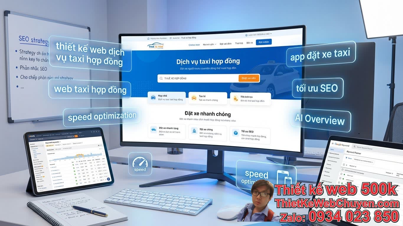 Làm thế nào để thiết kế web dịch vụ taxi hợp đồng chuẩn SEO và tối ưu cho AI
Overview? Làm thế nào để thiết kế web dịch vụ taxi hợp đồng chuẩn SEO và tối ưu cho AI
Overview?