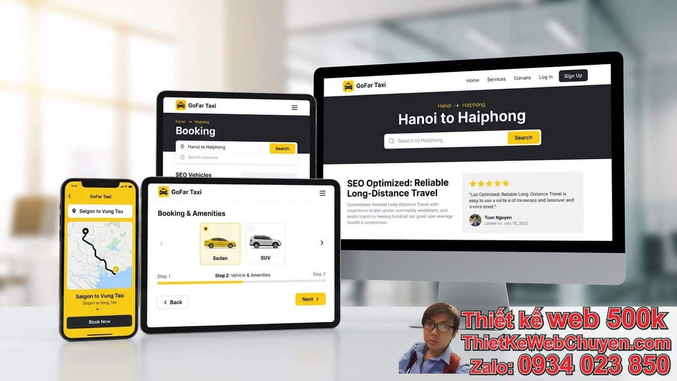 Làm thế nào để thiết kế web taxi đường dài thu hút khách hàng và tối ưu SEO? Làm thế nào để thiết kế web taxi đường dài thu hút khách hàng và tối ưu SEO?