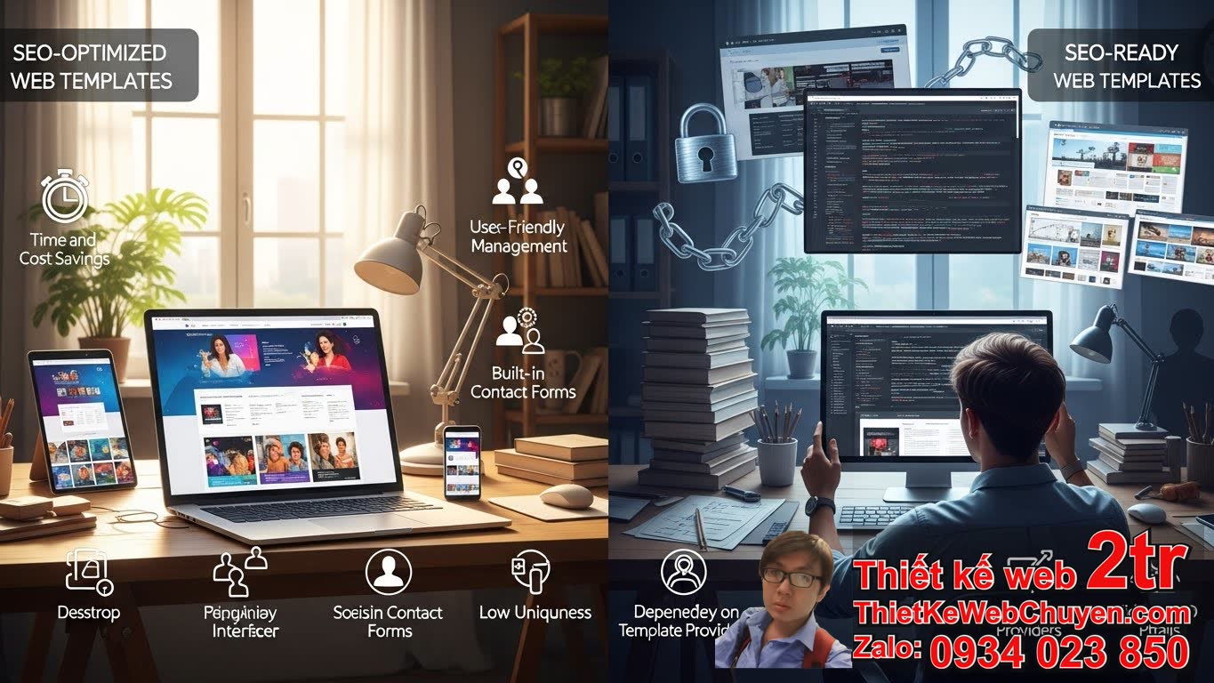 Làm web theo mẫu có chuẩn SEO không: Tổng quan về ưu và nhược điểm