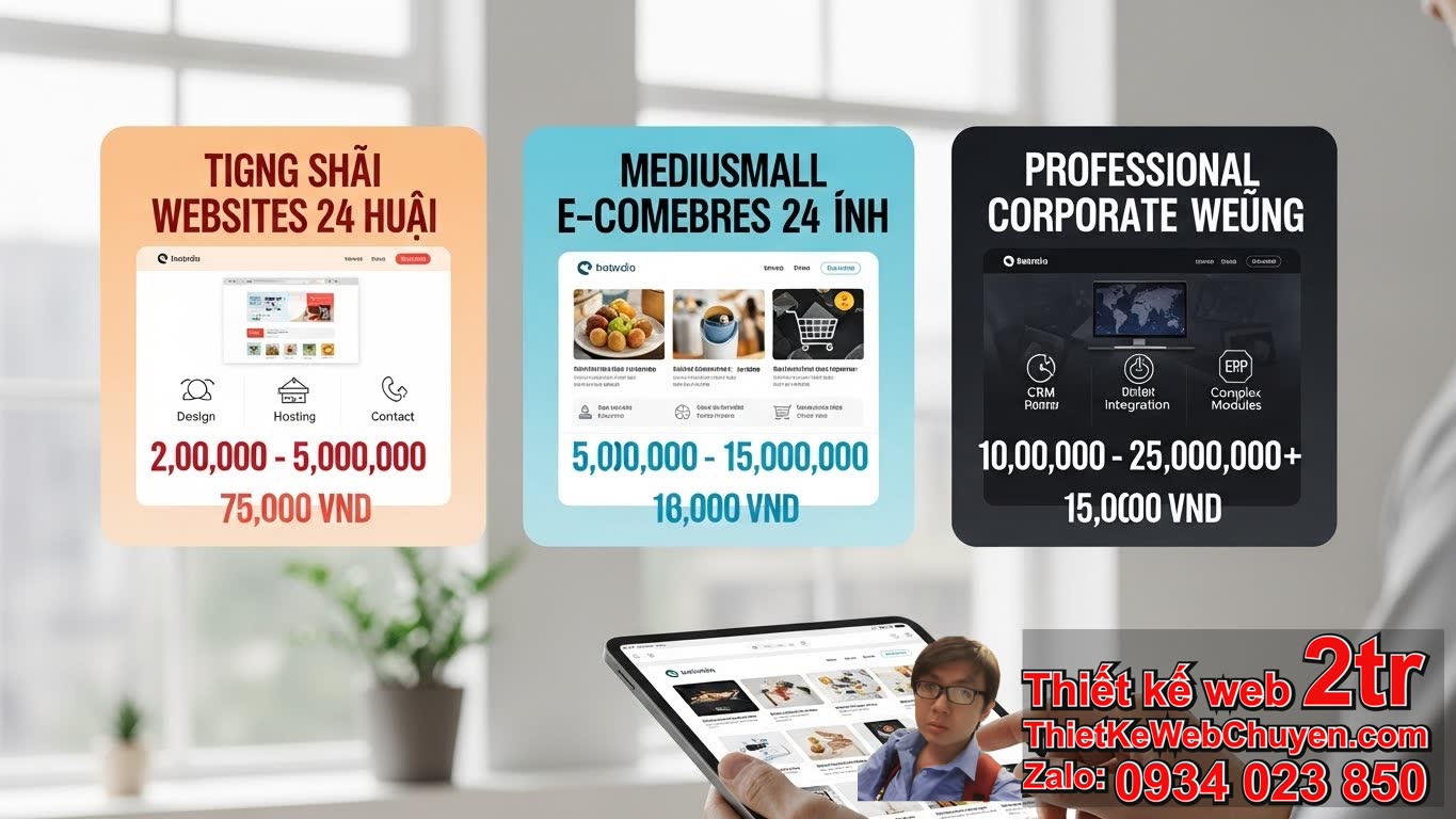 Làm website 24h bao nhiêu tiền? Bảng giá tổng quan