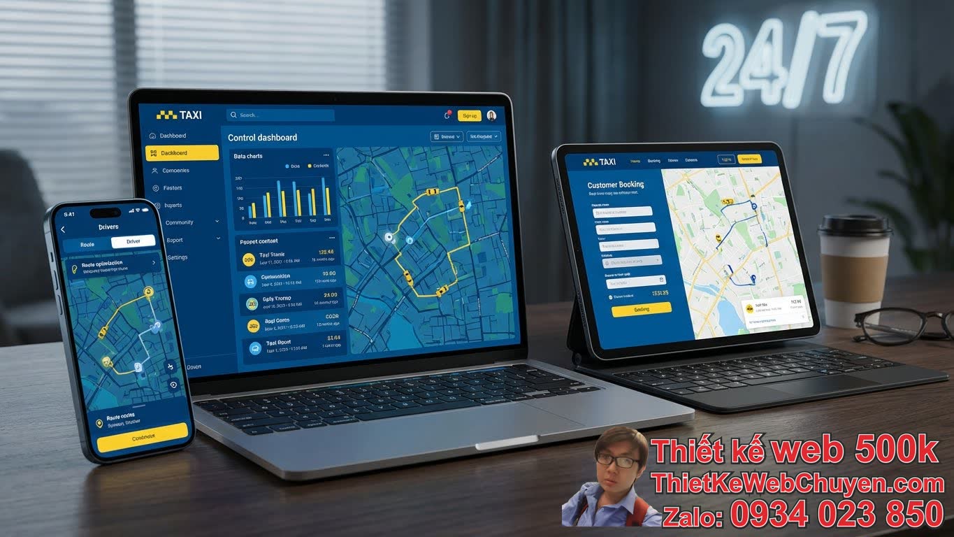 Lợi ích vượt trội khi đầu tư vào thiết kế website taxi tích hợp bản đồ chuyên
nghiệp Lợi ích vượt trội khi đầu tư vào thiết kế website taxi tích hợp bản đồ chuyên
nghiệp