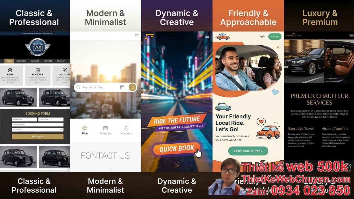 Mẫu giao diện web dịch vụ taxi đẹp: Tổng hợp các loại và phong cách đang được ưa
chuộng Mẫu giao diện web dịch vụ taxi đẹp: Tổng hợp các loại và phong cách đang được ưa
chuộng