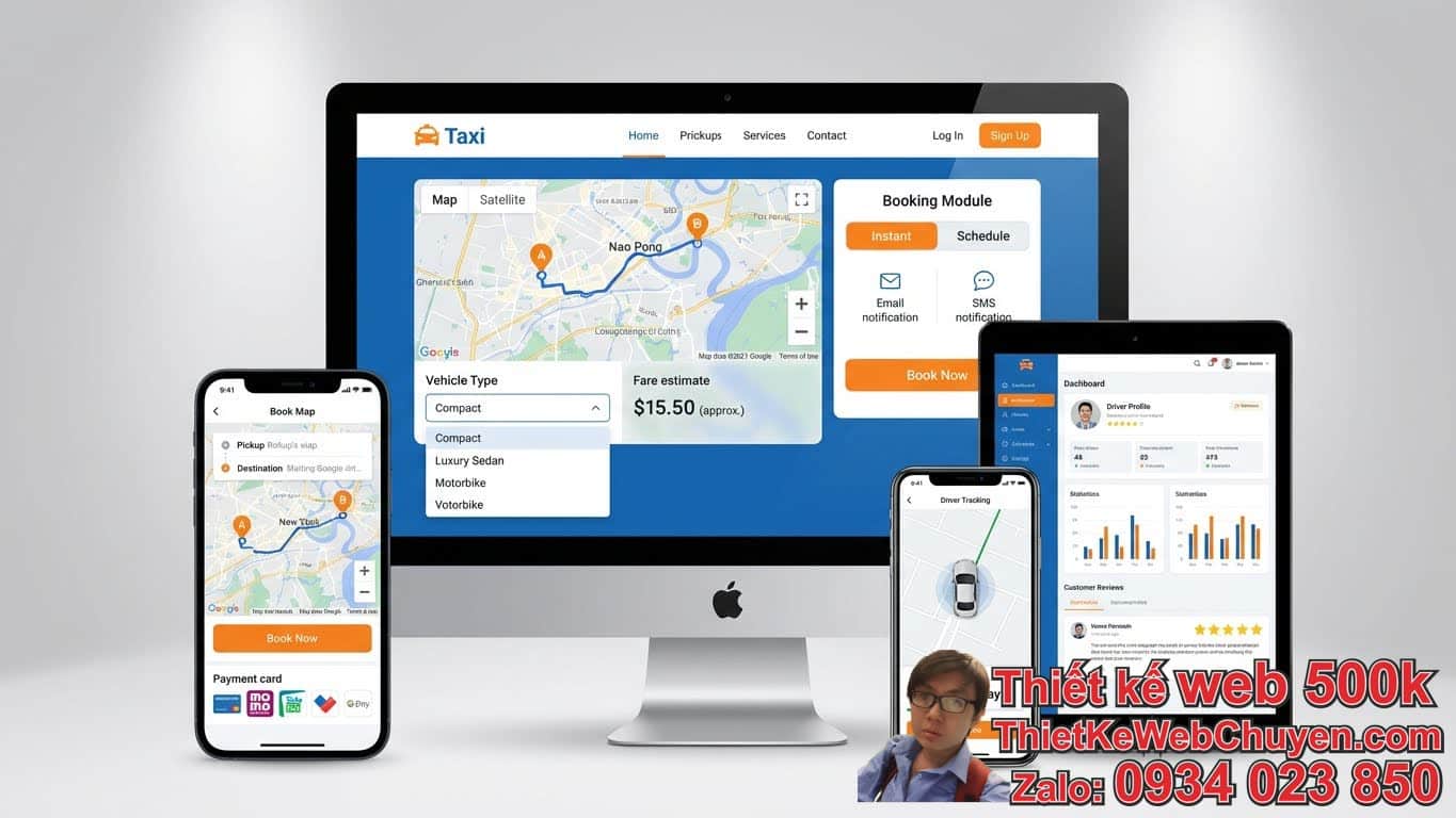 Mẫu Giao Diện Web Taxi Chuẩn SEO Cần Những Tính Năng Gì? Mẫu Giao Diện Web Taxi Chuẩn SEO Cần Những Tính Năng Gì?