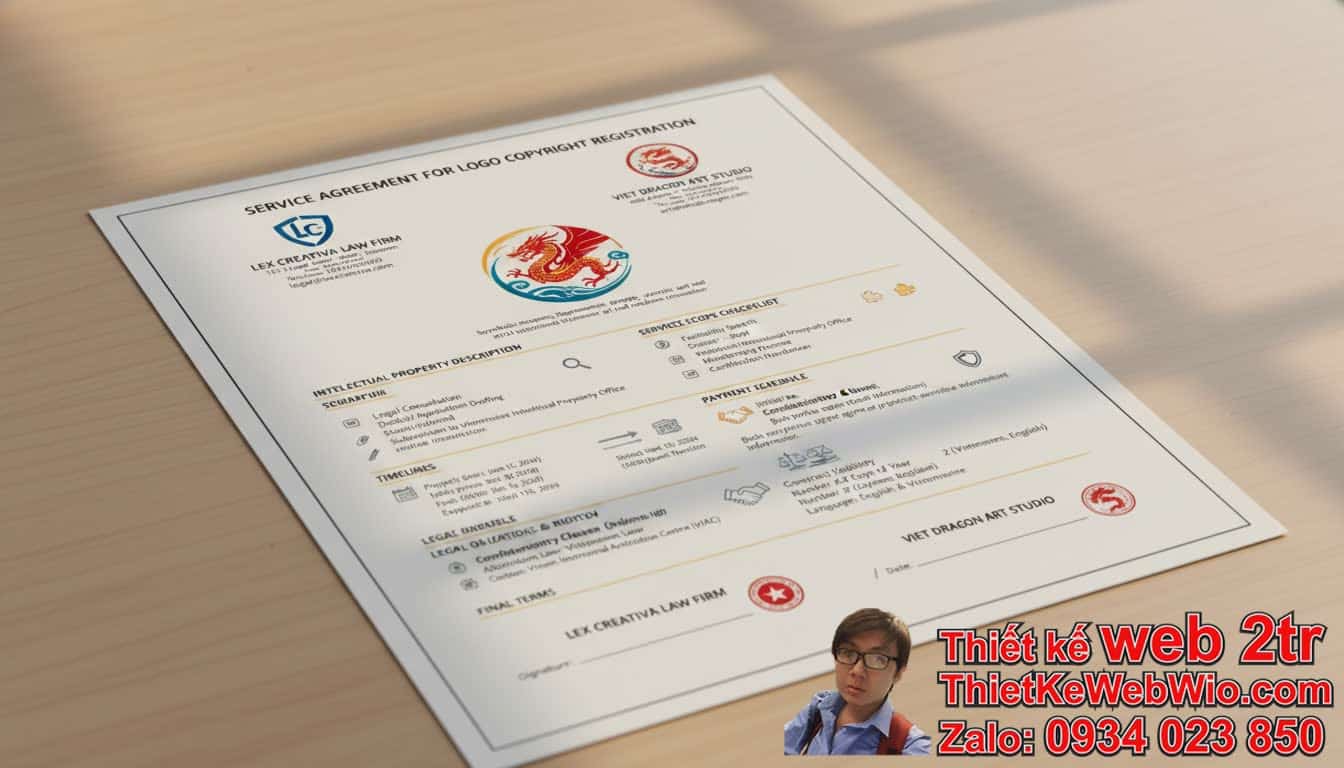 Mẫu Hợp Đồng Dịch Vụ Đăng Ký Bản Quyền Logo: Các Thành Phần Chính Cần Có là gì?