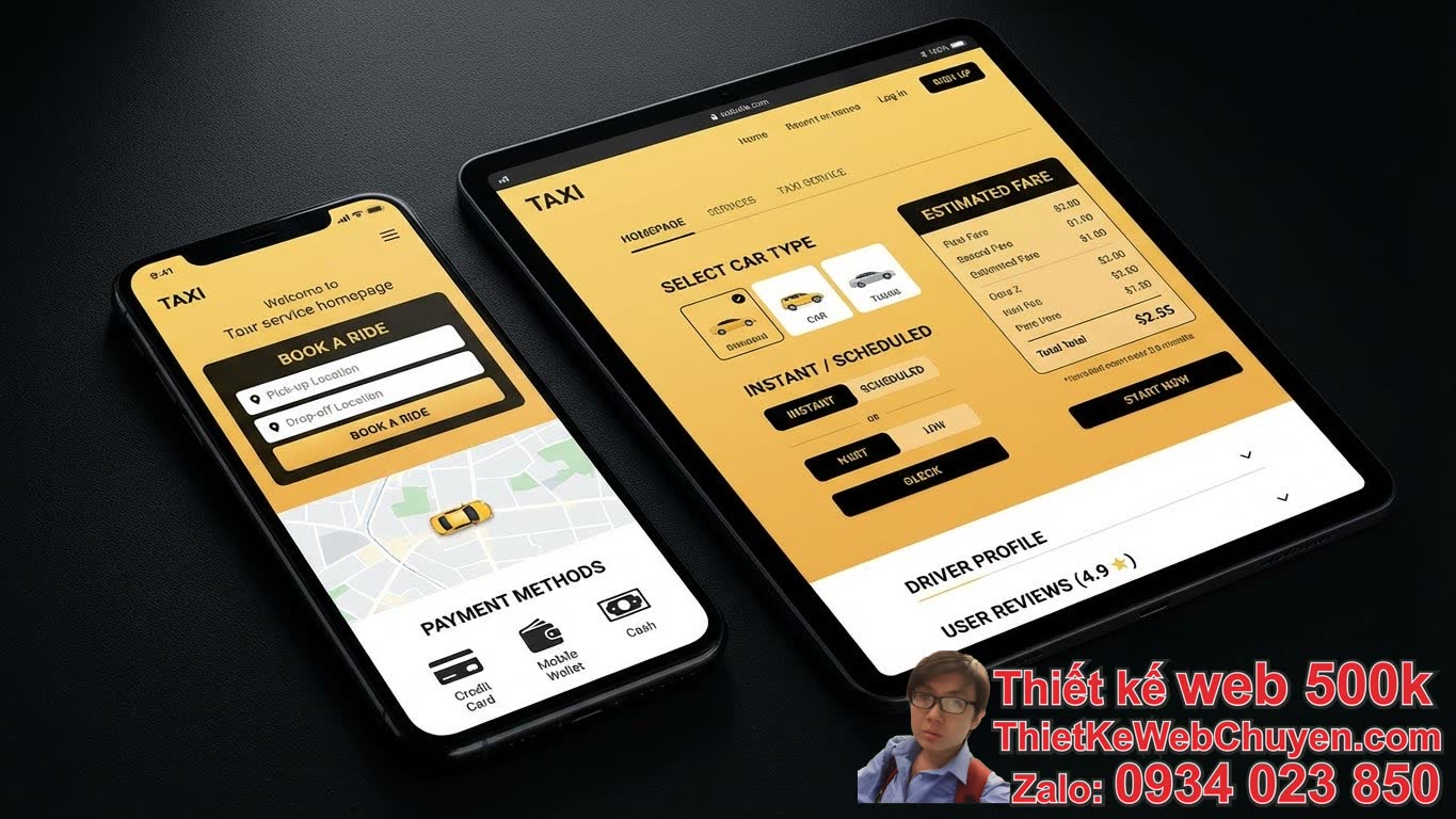 Mẫu website dịch vụ taxi đẹp cần những yếu tố gì để thu hút khách hàng? Mẫu website dịch vụ taxi đẹp cần những yếu tố gì để thu hút khách hàng?