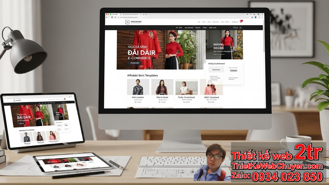 Mở đầu: Giá thiết kế web bán Áo dài có đắt không?