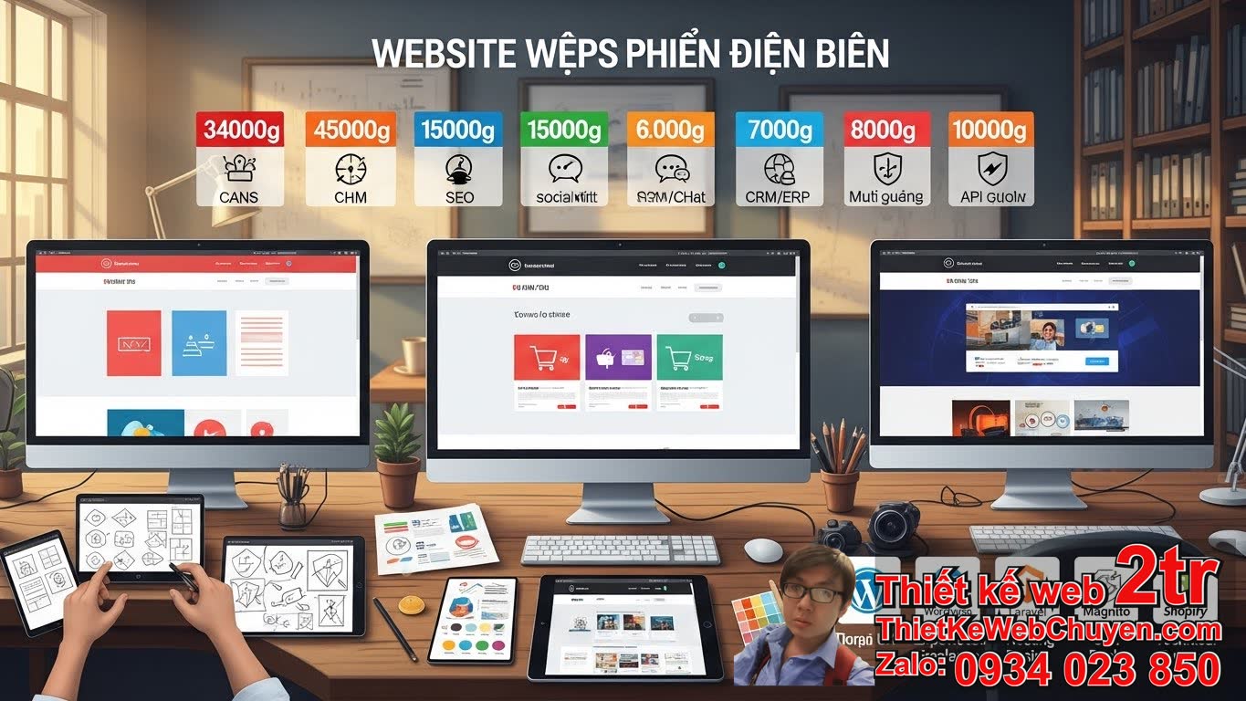 Mức giá thiết kế web tại Điện Biên bao nhiêu tiền phụ thuộc vào yếu tố nào?