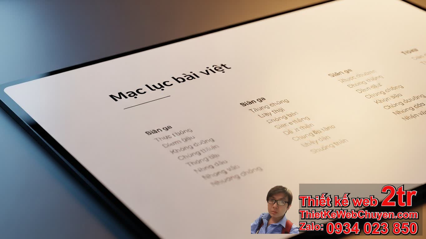 Mục lục bài viết Mục lục bài viết