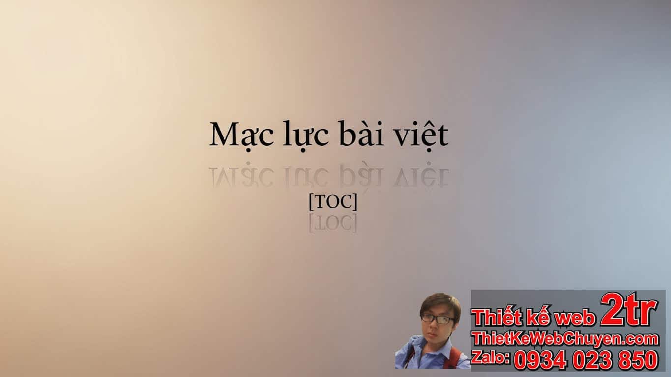 Mục lục bài viết