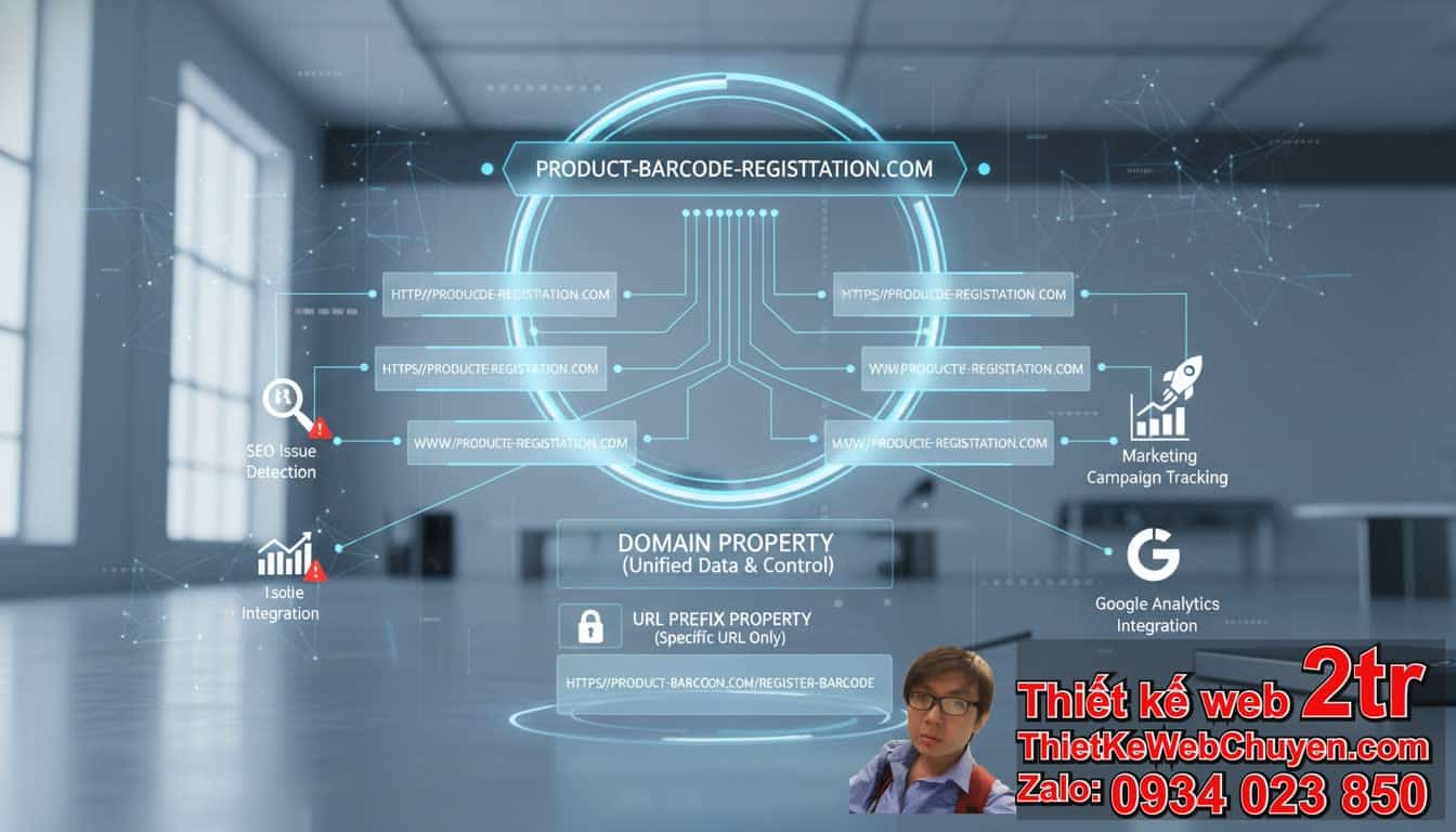 Nên chọn Domain Property hay URL Prefix Property cho quản lý toàn diện?