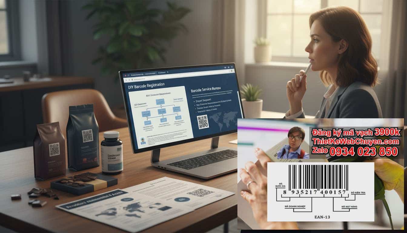 Nên tự đăng ký mã vạch hay thuê dịch vụ đăng ký mã vạch: Tại sao đây là quyết
định quan trọng đối với doanh nghiệp?