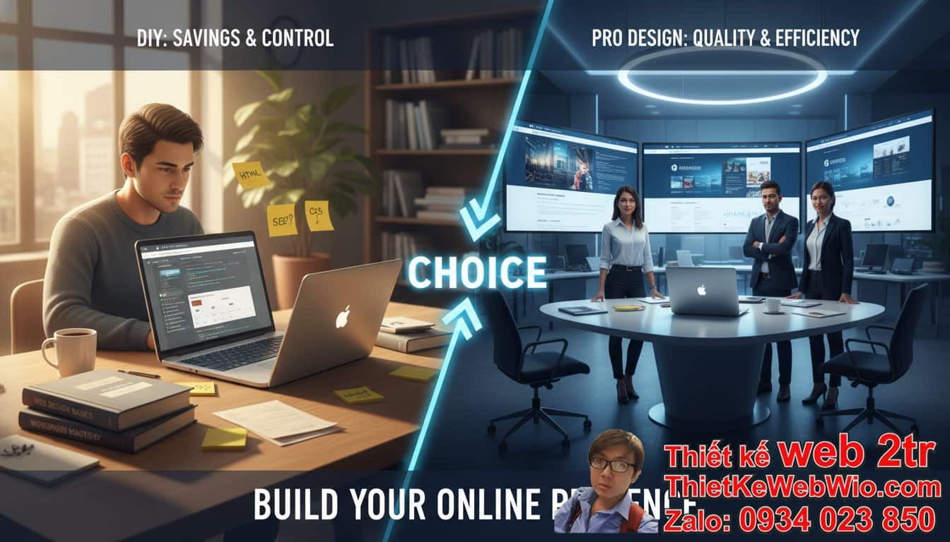 Nên tự làm website hay thuê thiết kế web giá rẻ? Đâu là lựa chọn tối ưu cho bạn?