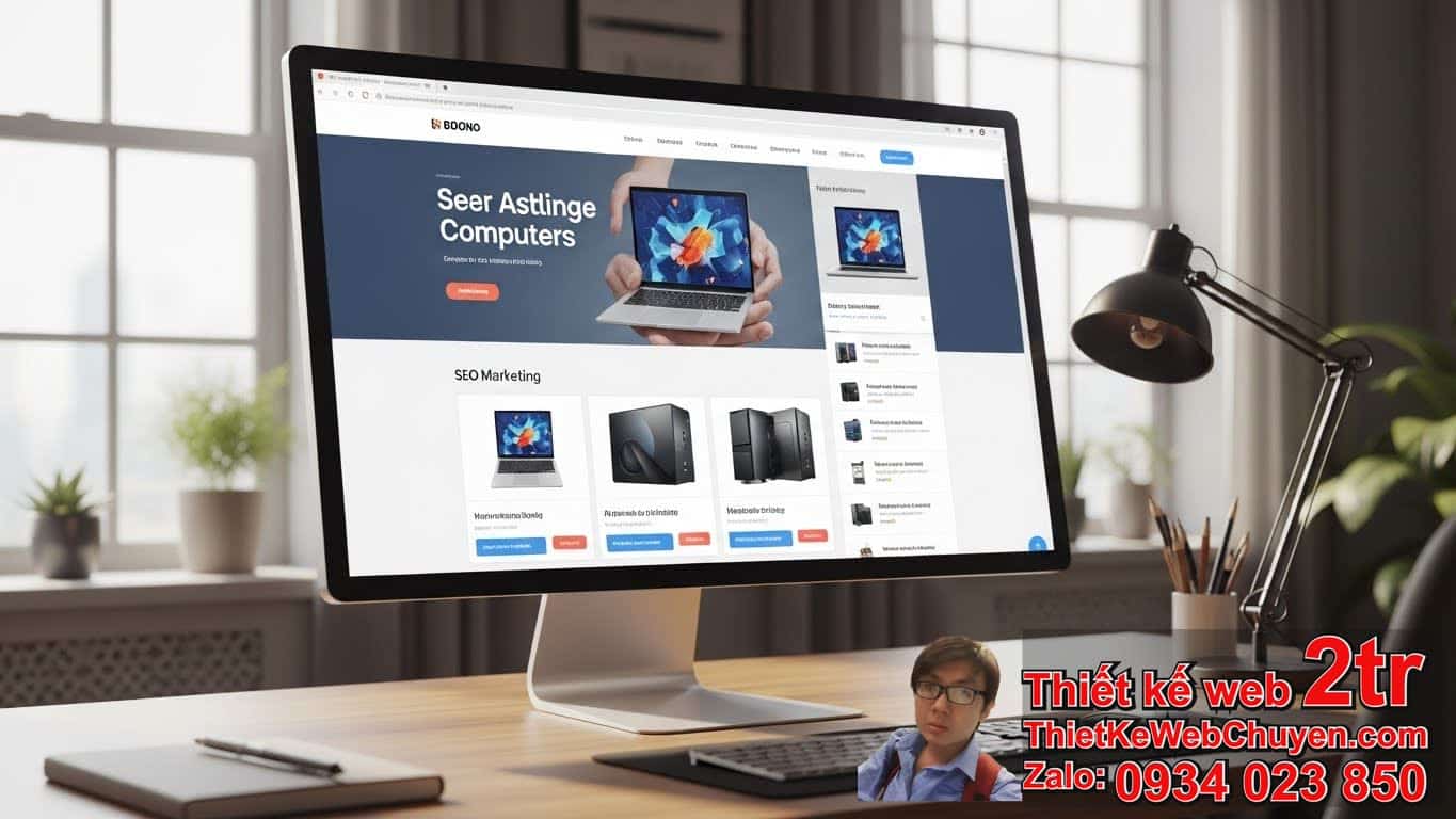 Nhu cầu thiết kế web bán máy tính ngày nay là gì?