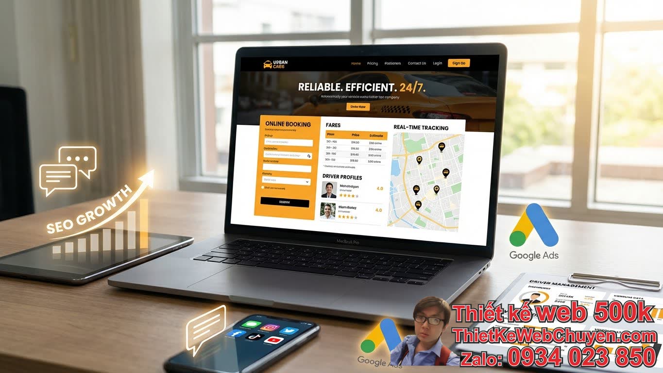 Những lợi ích khi đầu tư chi phí thiết kế web taxi cho hãng nhỏ?