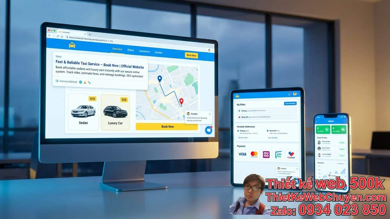 Những Tính Năng Cần Có Khi Thiết Kế Website Taxi Hiện Đại? Những Tính Năng Cần Có Khi Thiết Kế Website Taxi Hiện Đại?
