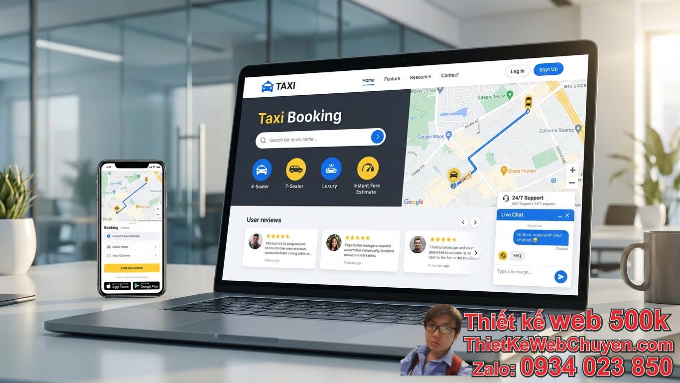 Những tính năng cần có trong thiết kế web taxi chuẩn SEO
