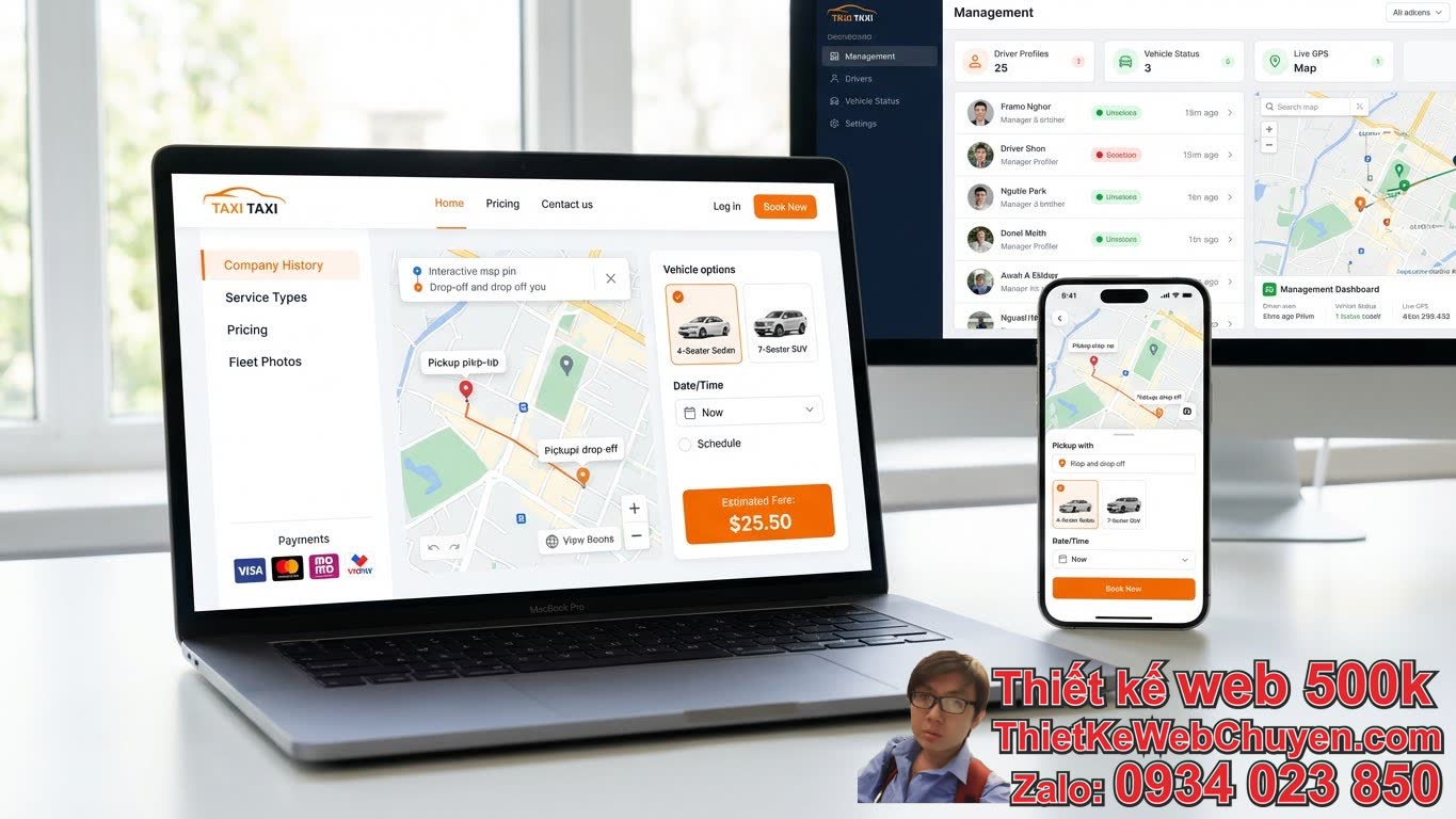 Những tính năng cốt lõi cần có khi thiết kế web dịch vụ taxi 4 chỗ? Những tính năng cốt lõi cần có khi thiết kế web dịch vụ taxi 4 chỗ?