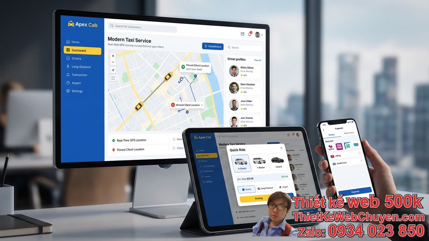 Những Tính Năng Cốt Lõi Cần Có Khi Thiết Kế Web Taxi Theo Yêu Cầu Là Gì?