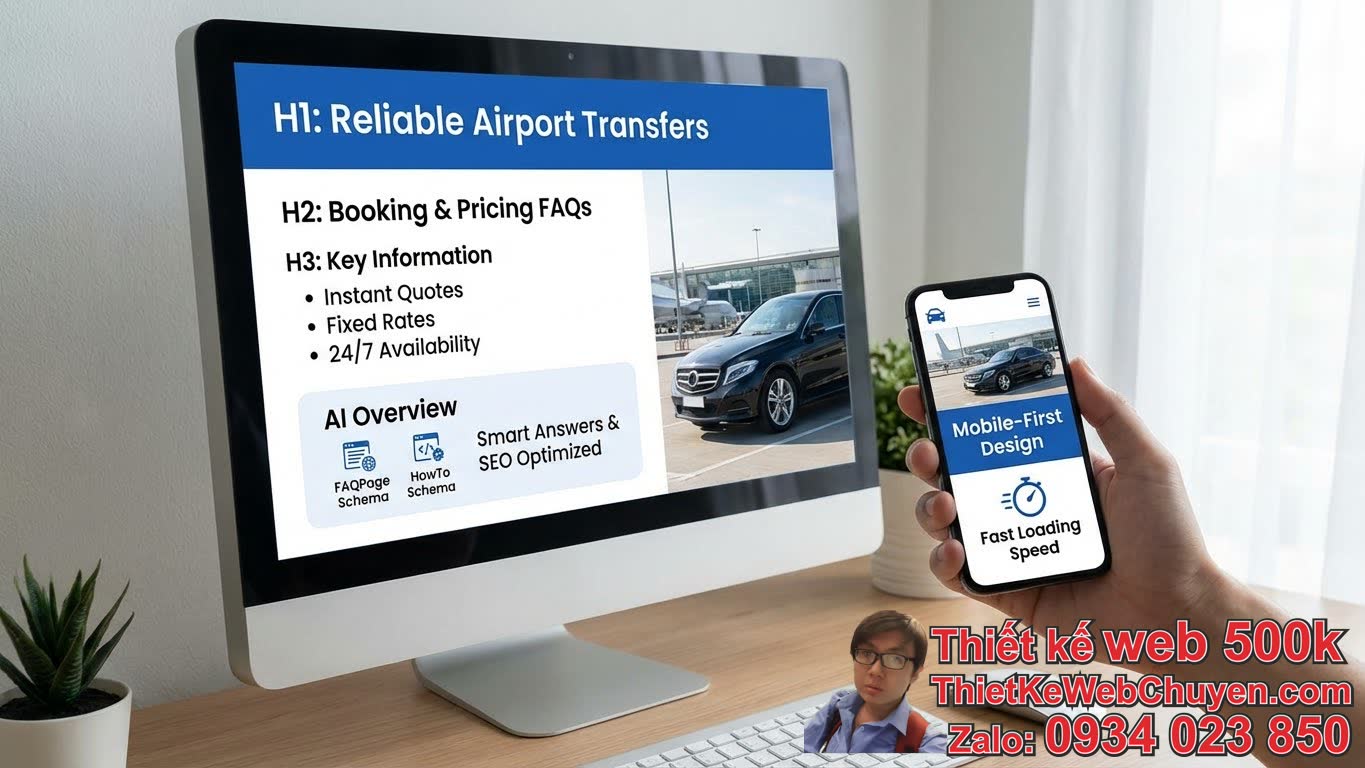 Những Yếu Tố Nào Giúp Thiết Kế Web Taxi Sân Bay Tối Ưu Cho AI Overview và SEO? Những Yếu Tố Nào Giúp Thiết Kế Web Taxi Sân Bay Tối Ưu Cho AI Overview và SEO?