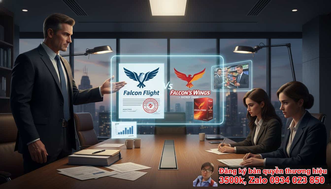 Đối thủ dùng gần giống logo mình có kiện được không khi nào?