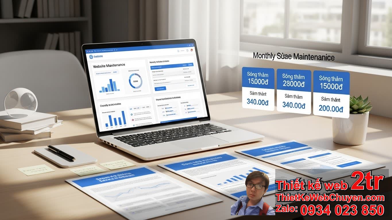 Phí chăm sóc website hàng tháng bao nhiêu là hợp lý?
