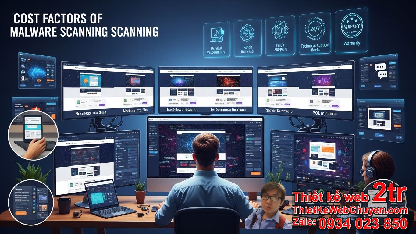Phí quét mã độc website bao nhiêu và những yếu tố ảnh hưởng?