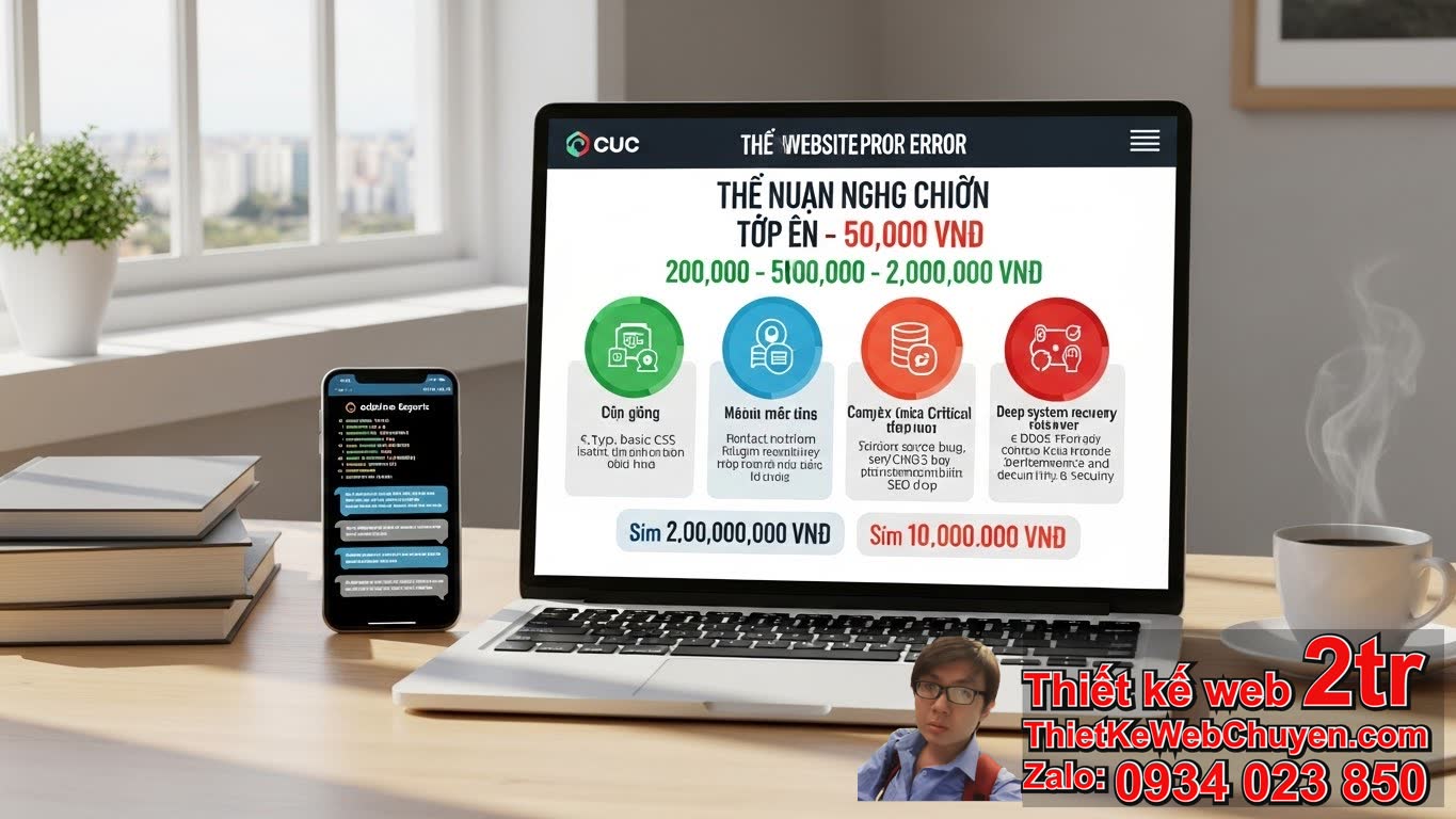 Phí Sửa Lỗi Website Bao Nhiêu Tiền Trên Thị Trường Hiện Nay?
