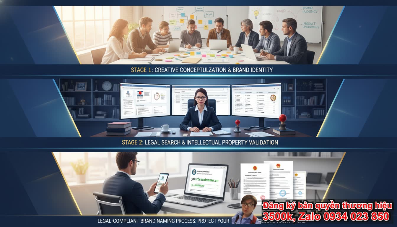 Quy Trình Đặt Tên Thương Hiệu Chuẩn Pháp Lý Bắt Đầu Từ Đâu?