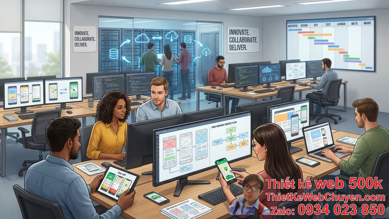 Quy trình thiết kế app taxi + website đặt xe chuyên nghiệp Quy trình thiết kế app taxi + website đặt xe chuyên nghiệp