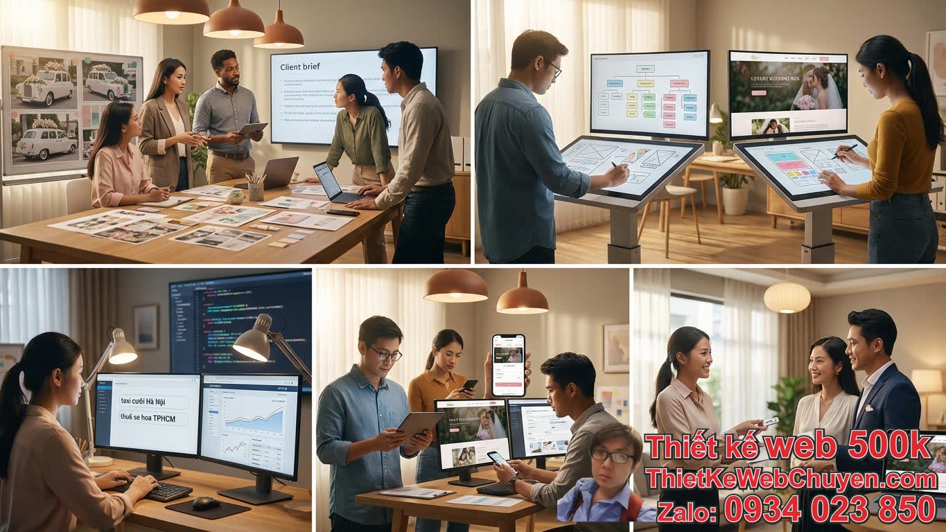 Quy Trình Thiết Kế Web Taxi Hoa, Taxi Cưới Chuyên Nghiệp Tại
ThietKeWebChuyen.com Quy Trình Thiết Kế Web Taxi Hoa, Taxi Cưới Chuyên Nghiệp Tại
ThietKeWebChuyen.com