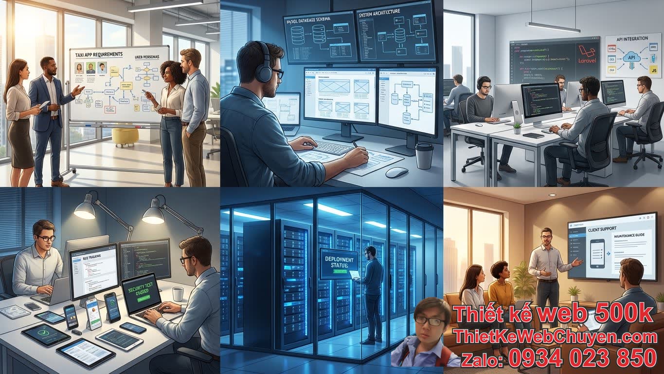 Quy Trình Thiết Kế Web Taxi PHP/MySQL Chuyên Nghiệp Quy Trình Thiết Kế Web Taxi PHP/MySQL Chuyên Nghiệp