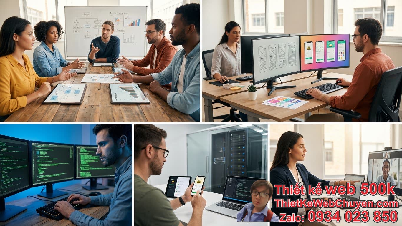 Quy Trình Thiết Kế Web Taxi Theo Yêu Cầu Diễn Ra Như Thế Nào?