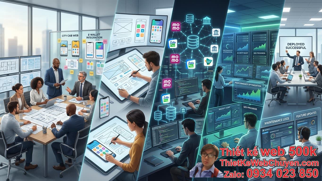 Quy Trình Thiết Kế Web Taxi Tích Hợp Ví Điện Tử Diễn Ra Như Thế Nào? Quy Trình Thiết Kế Web Taxi Tích Hợp Ví Điện Tử Diễn Ra Như Thế Nào?