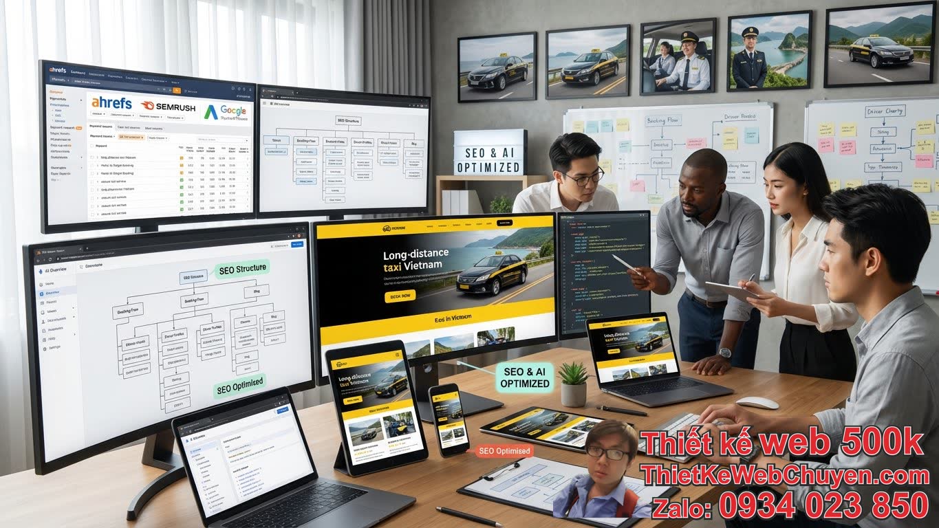 Quy trình thiết kế web taxi đường dài Bắc Nam chuẩn SEO và AI Overview: Quy trình thiết kế web taxi đường dài Bắc Nam chuẩn SEO và AI Overview: