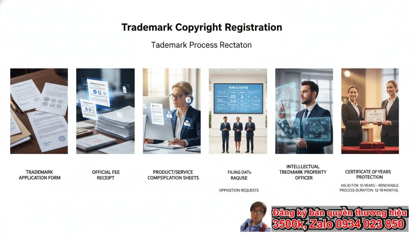 Quy trình Xử lý Hồ sơ Đăng ký Bản quyền Nhãn hiệu: Các bước cơ bản