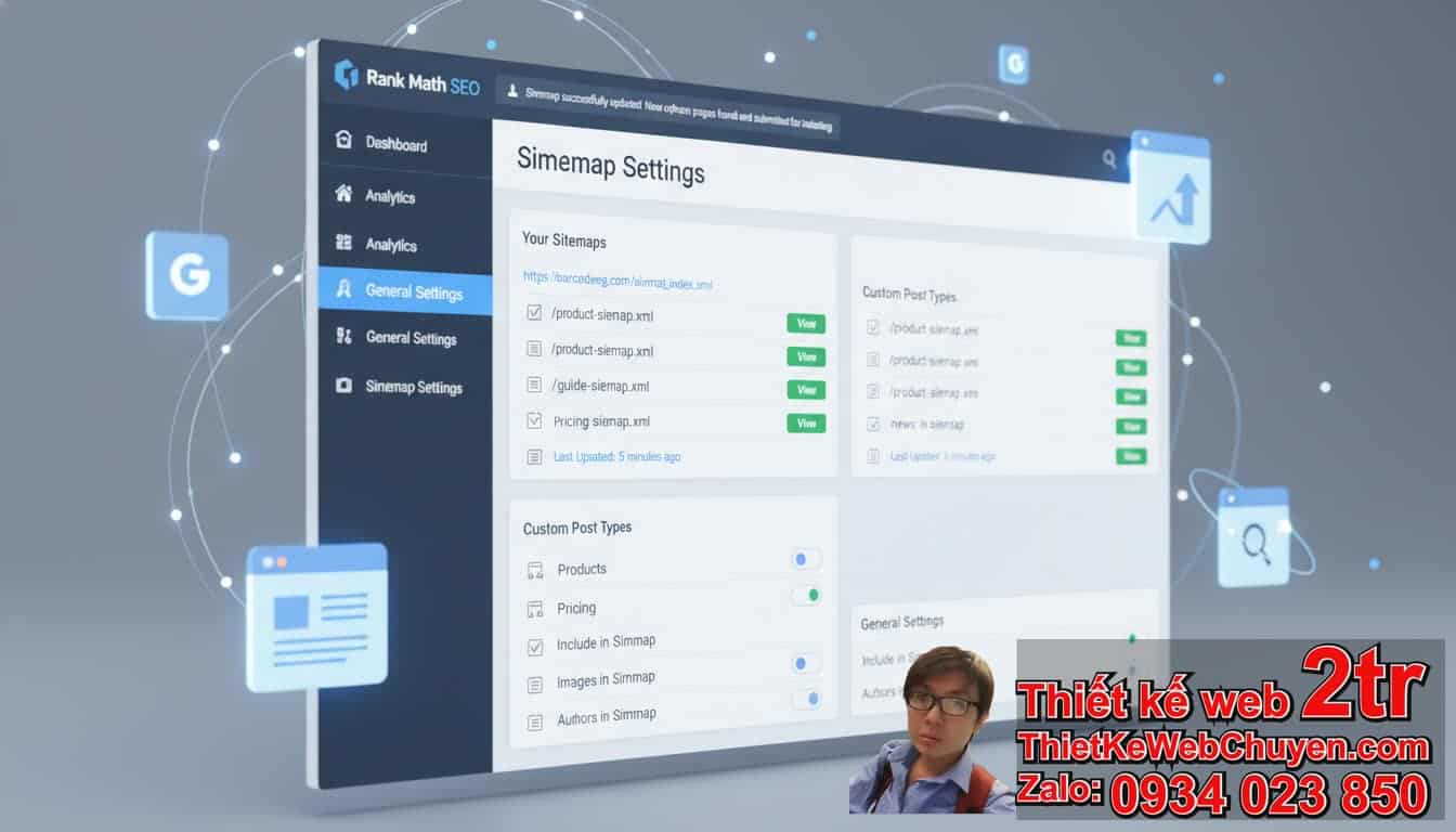 Rank Math sitemap settings là gì và tại sao lại quan trọng cho Website đăng ký
mã vạch?