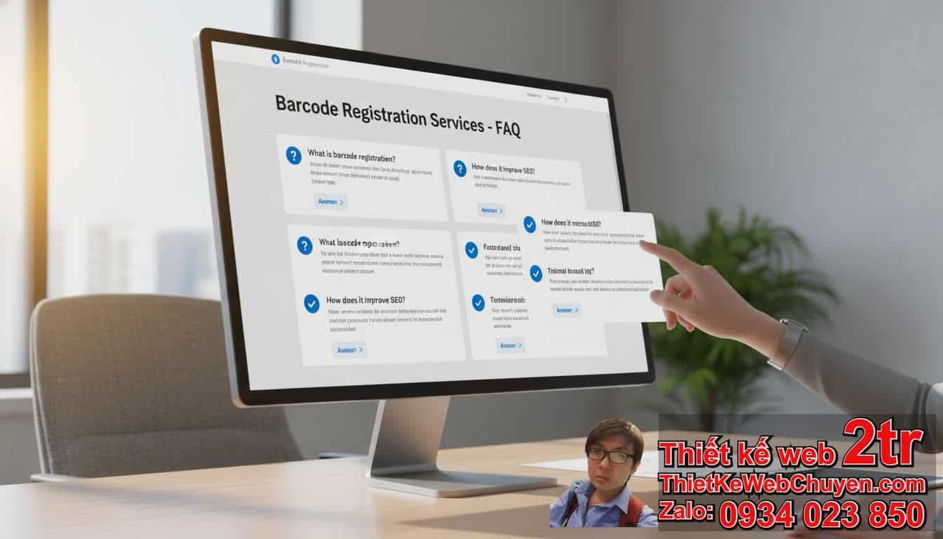 Schema FAQ cho Trang Dịch Vụ là gì và Tại sao Quan trọng cho Dịch vụ Đăng ký Mã
Vạch?