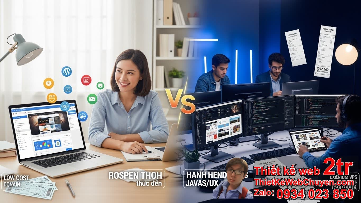 So sánh chi phí WordPress và code tay: Tổng quan về chi phí khởi tạo ban đầu