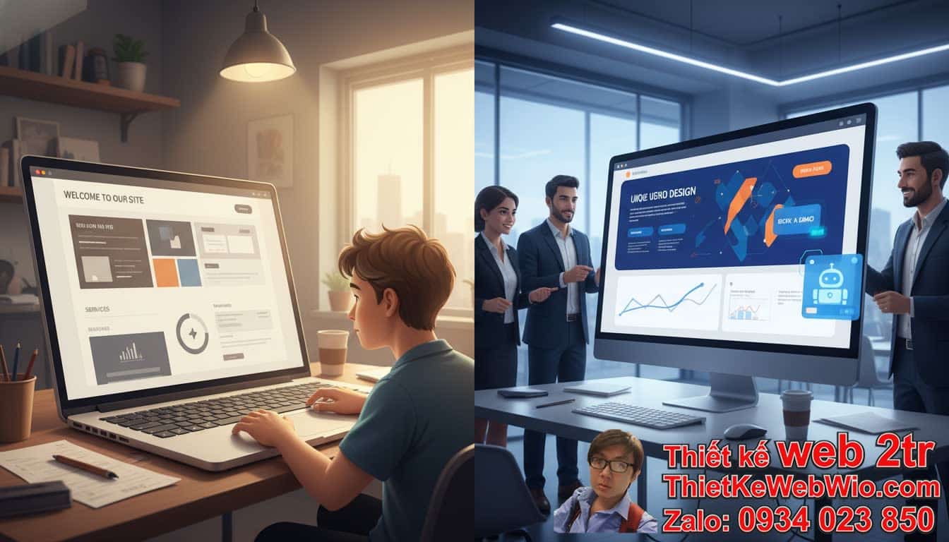 So sánh web giá rẻ và web vài chục triệu: Sự Khác Biệt Cốt Lõi Về Chất Lượng và
Mục Đích Sử Dụng So sánh web giá rẻ và web vài chục triệu: Sự Khác Biệt Cốt Lõi Về Chất Lượng và
Mục Đích Sử Dụng