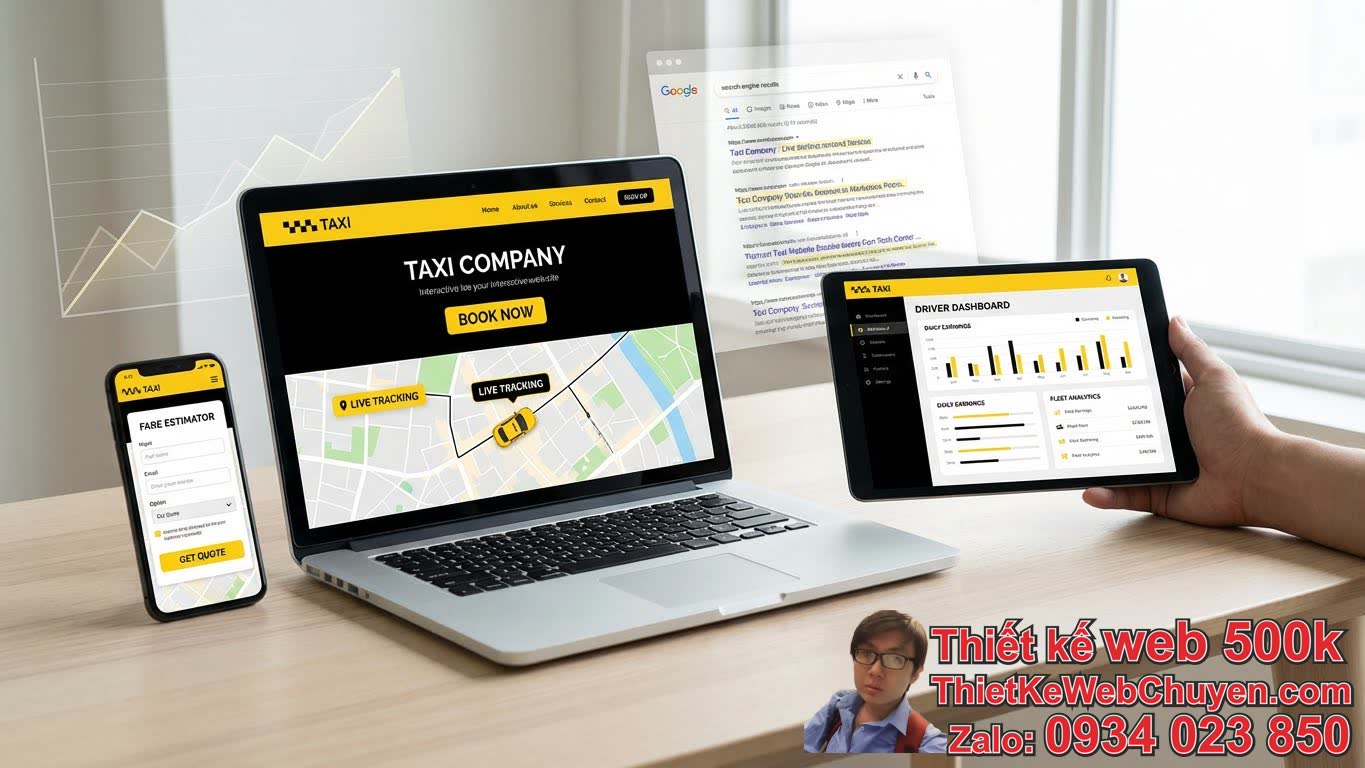 Tại sao các hãng taxi cần dịch vụ thiết kế web taxi trọn gói từ A đến Z? Tại sao các hãng taxi cần dịch vụ thiết kế web taxi trọn gói từ A đến Z?