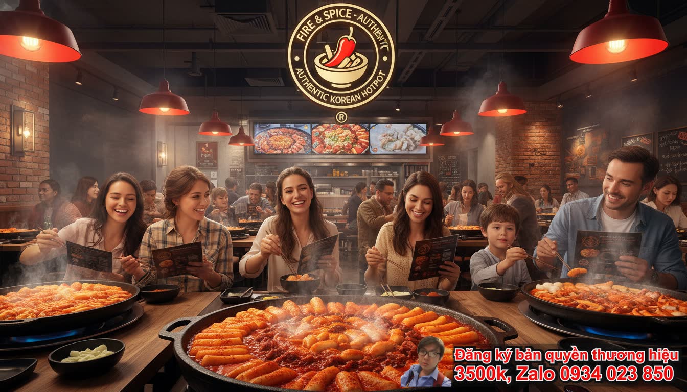 Tại sao cần đăng ký bản quyền nhãn hiệu quán lẩu nướng Topokki của bạn?