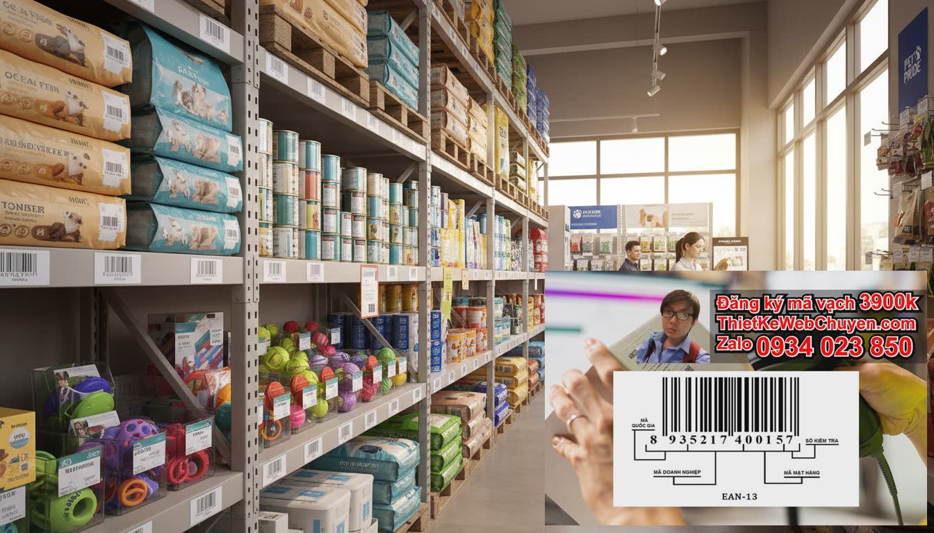 Tại sao cần đăng ký mã vạch cho sản phẩm thú cưng (thức ăn, phụ kiện)?