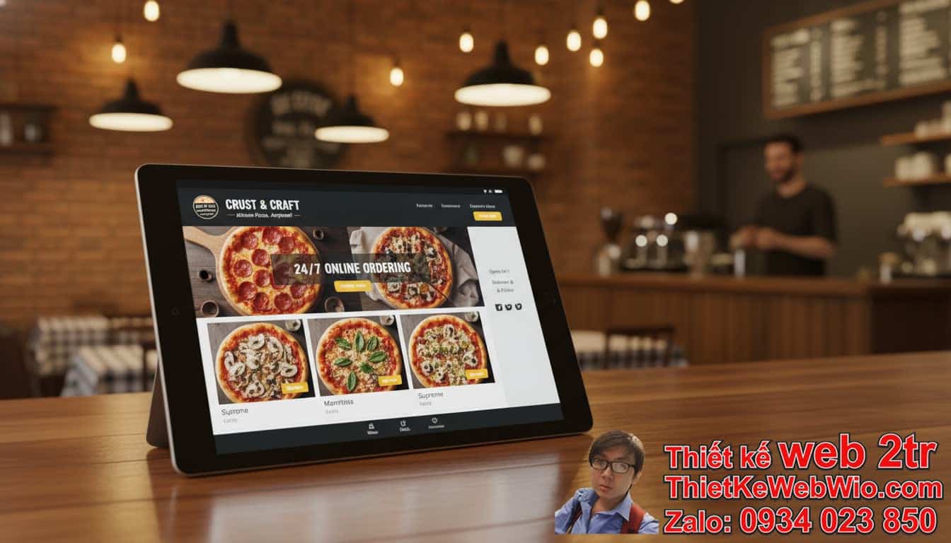 Tại sao cần thiết kế web bán bánh pizza giá rẻ?