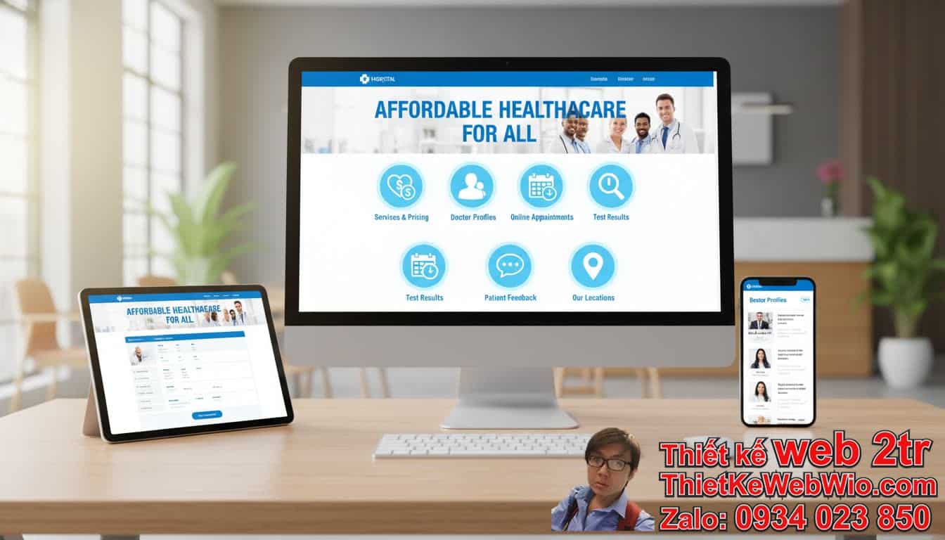 Tại Sao Cần Thiết Kế Web Bệnh Viện Giá Rẻ Trong Thời Đại Số?