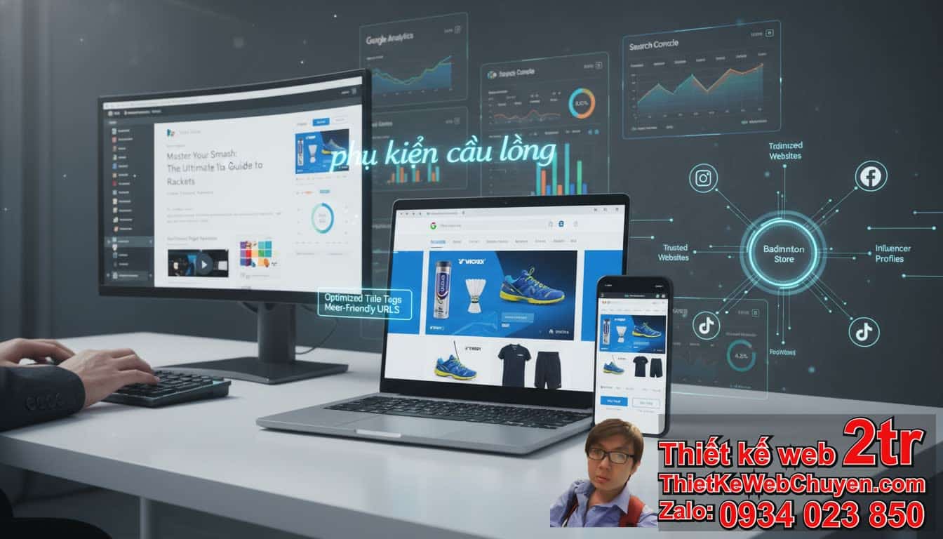 Tại sao cần đưa trang web bán phụ kiện cầu lông lên Google?