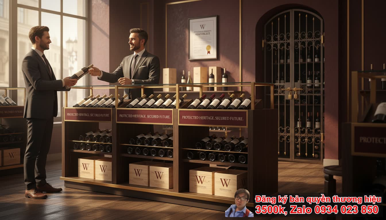 Tại sao dịch vụ đăng ký bản quyền thương hiệu shop bán rượu vang lại quan trọng?