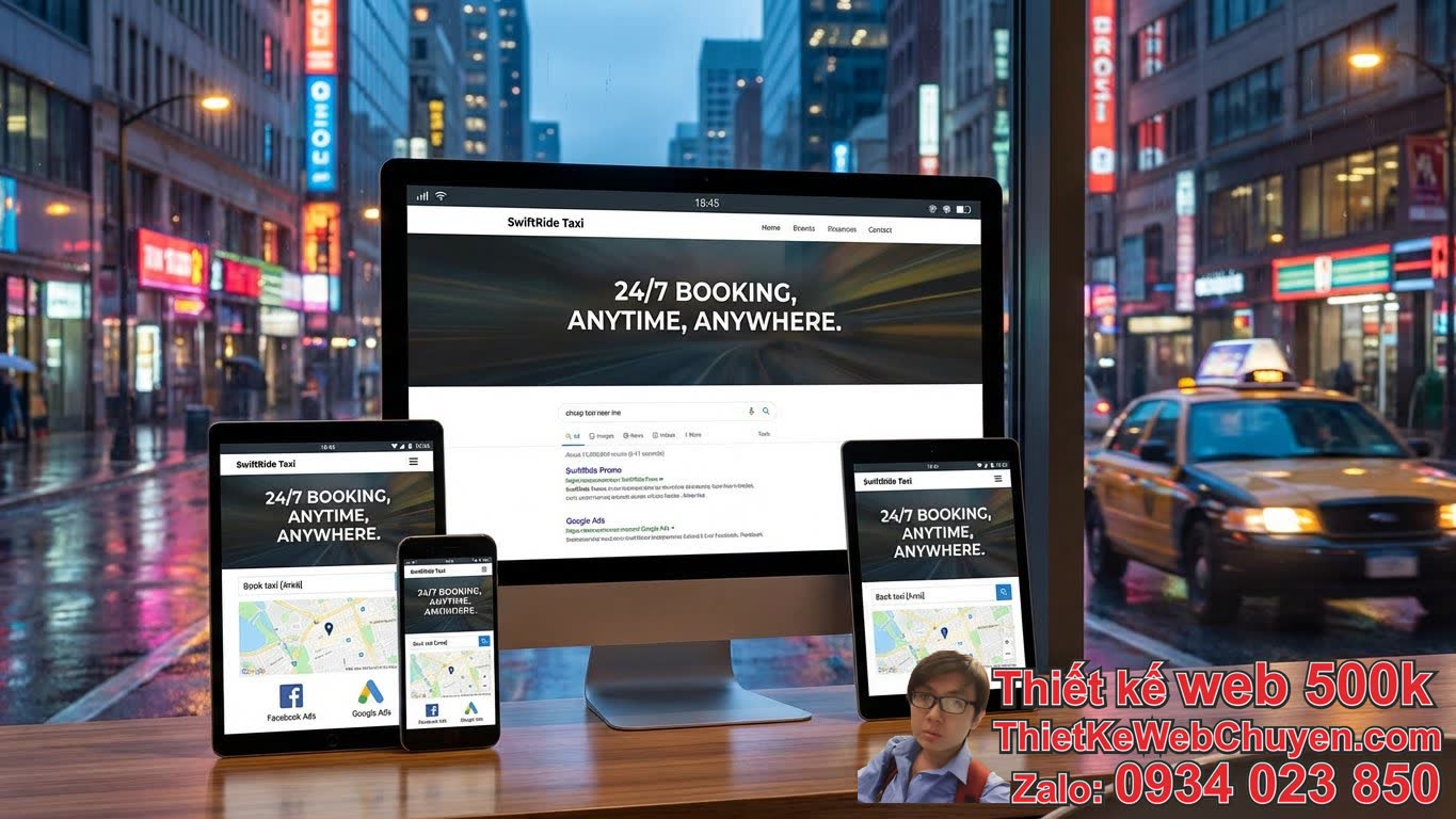 Tại sao dịch vụ taxi cần website riêng để mở rộng kênh tiếp cận khách hàng
online? Tại sao dịch vụ taxi cần website riêng để mở rộng kênh tiếp cận khách hàng
online?